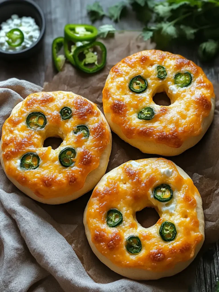 Baked Jalapeno Cheddar Protein Bagels With Cottage Cheese Bliss