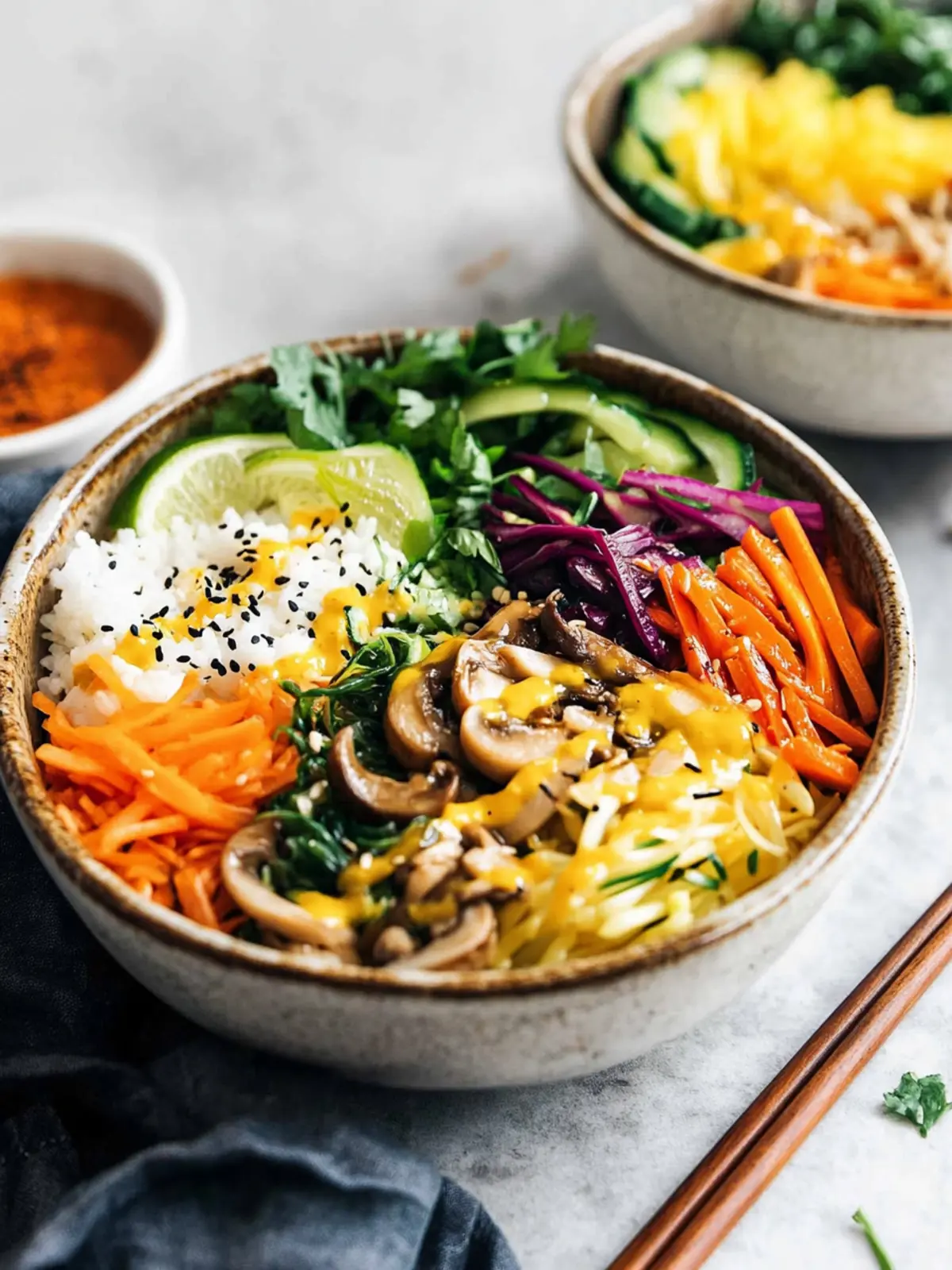 Healthy Vegan Bibimbap (Korean Rice Bowl)