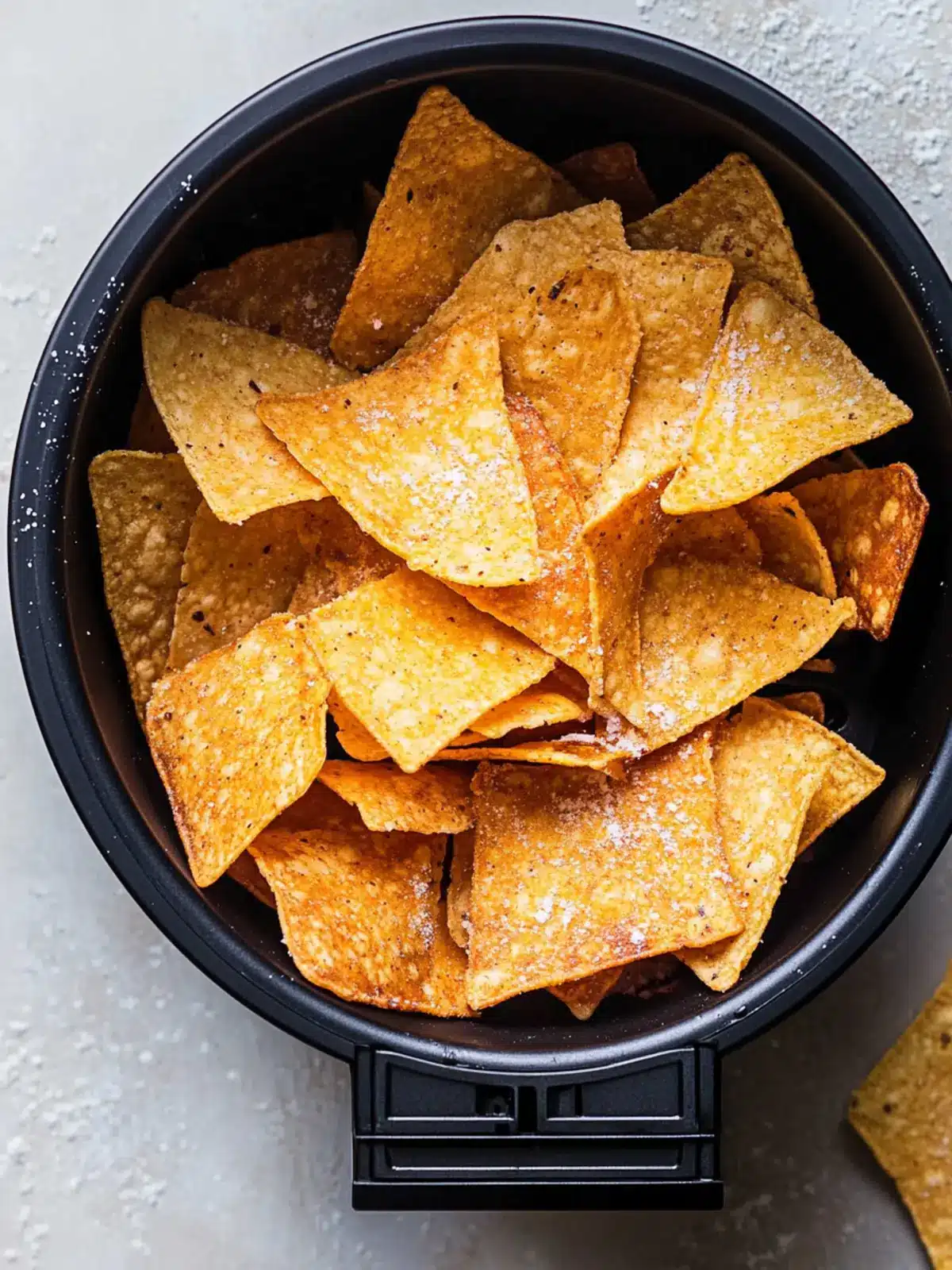 EASY Air Fryer Flour Tortilla Chips (or Corn!!!)