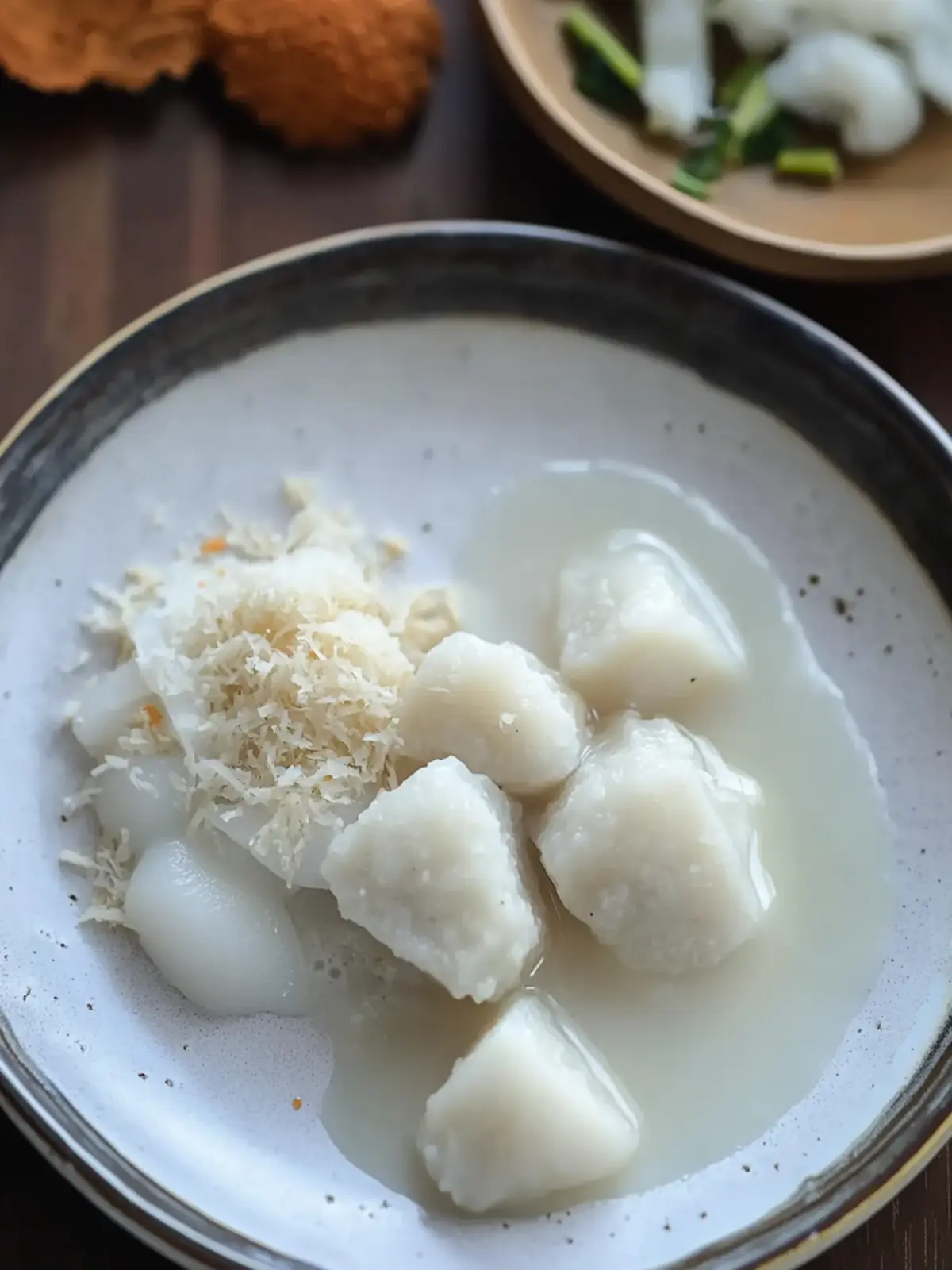 Boiled Taro With Coconut Milk