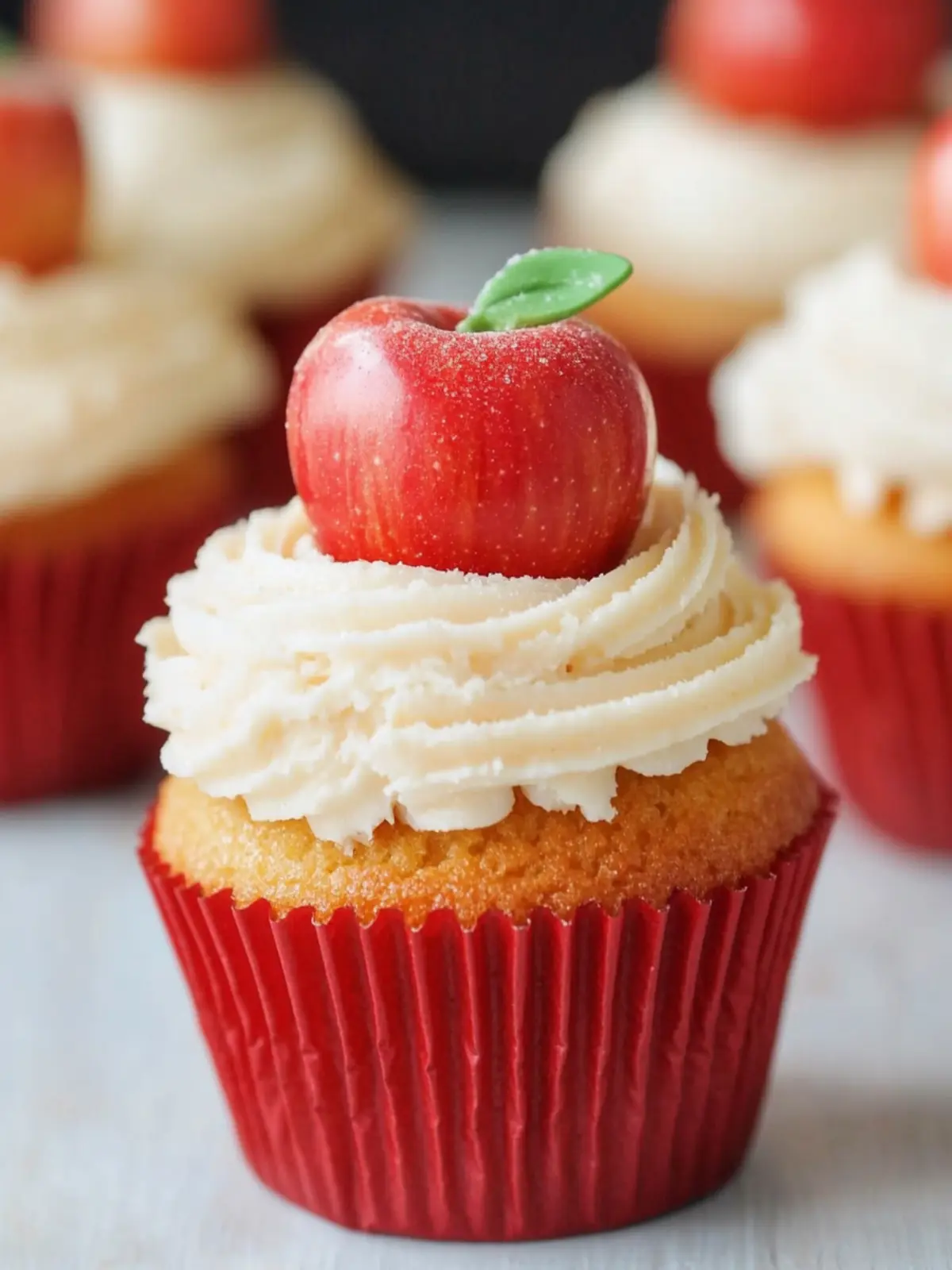 Back to School Apple Cupcakes