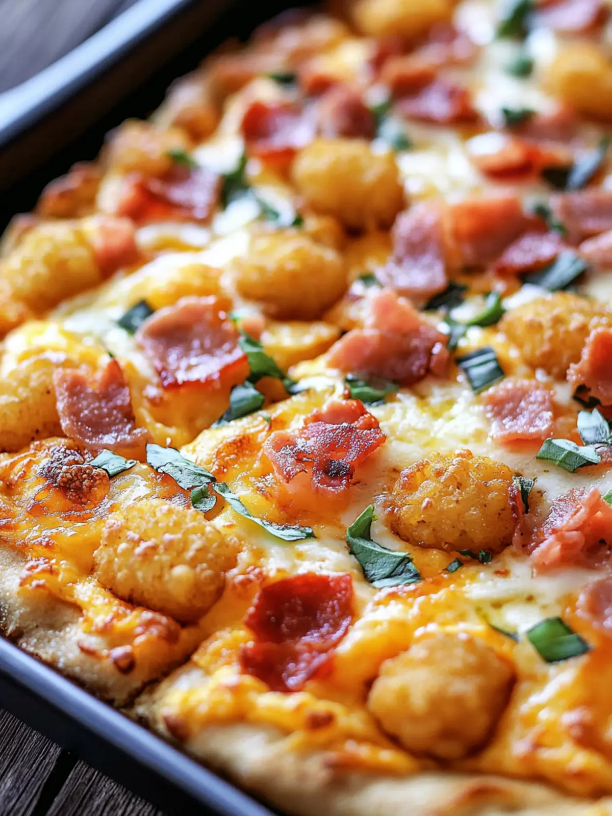Tater Tot Breakfast Pizza: Your New Weekend Family Favorite 2 Tater Tot Breakfast Pizza