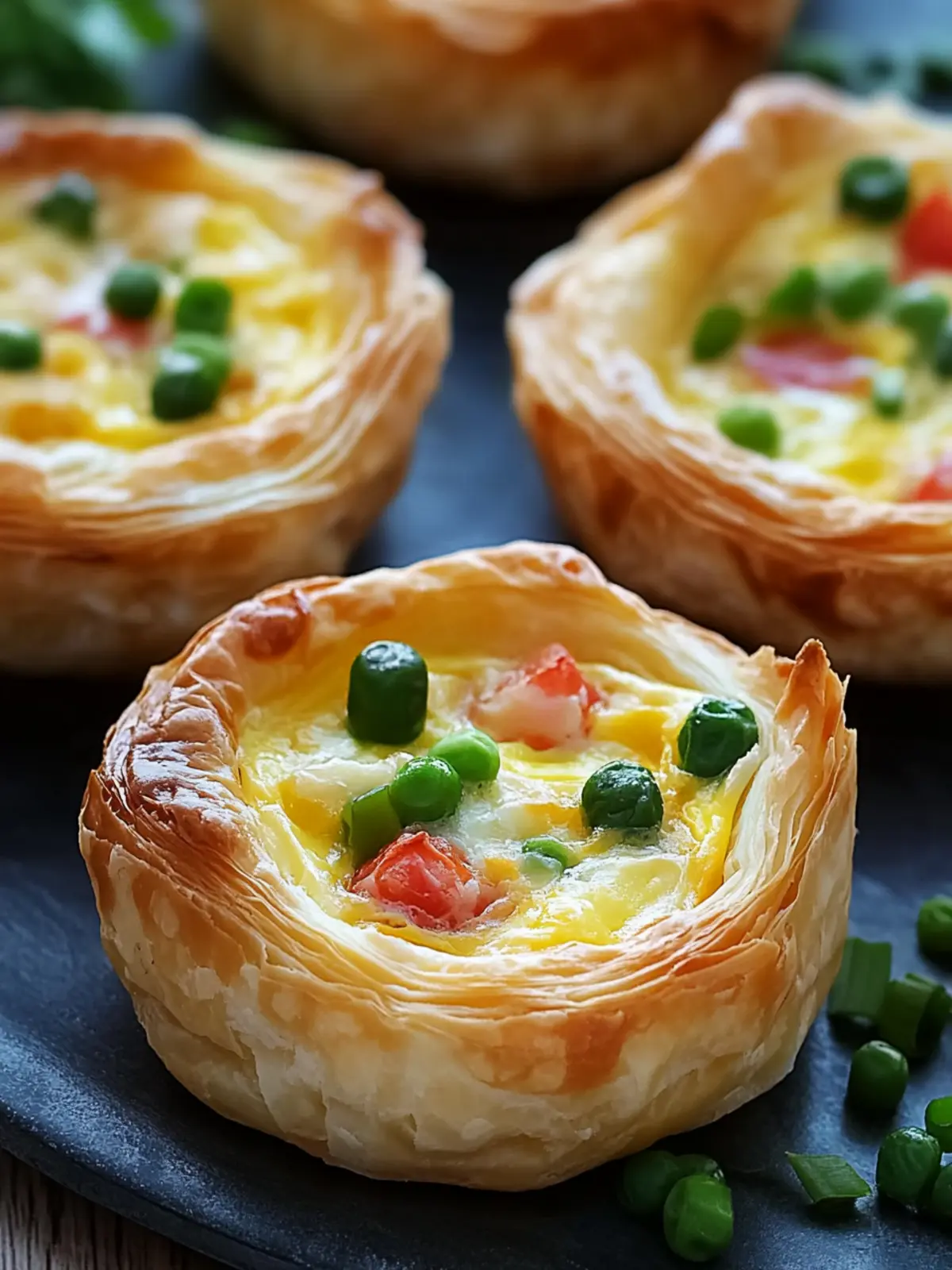 Easy Puff Pastry Mini Quiches