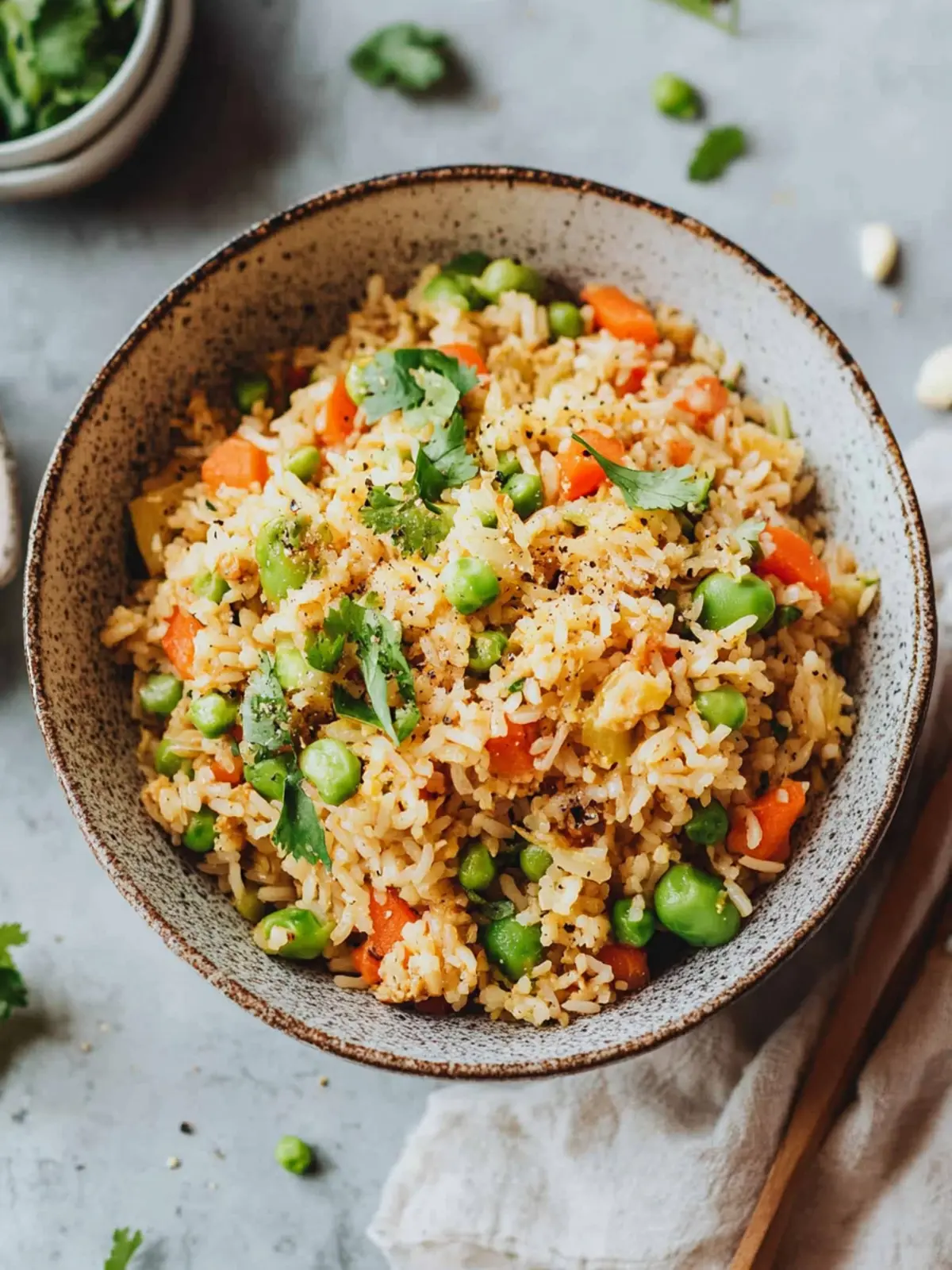 Quick Green Curry Fried Rice