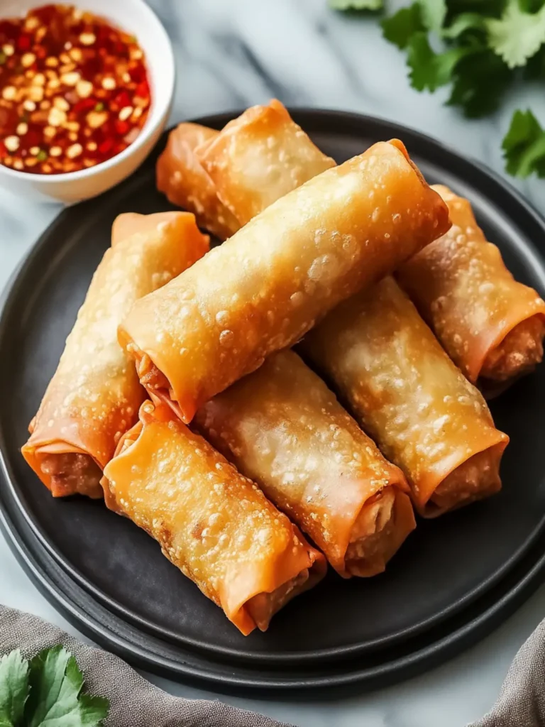 Crispy Msakhan Egg Rolls Made Easy with Rotisserie Chicken