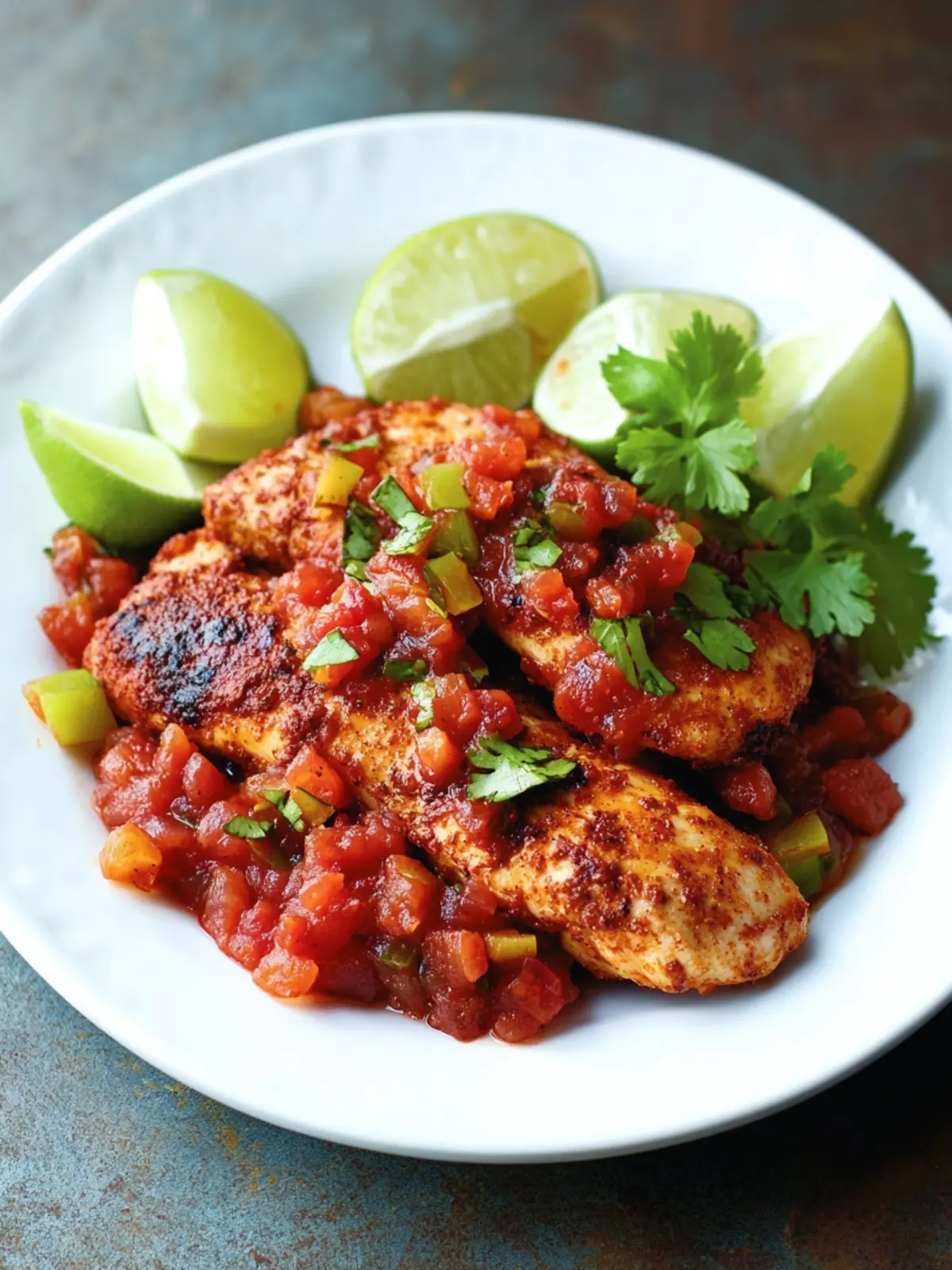 Spice Rubbed Salsa Chicken