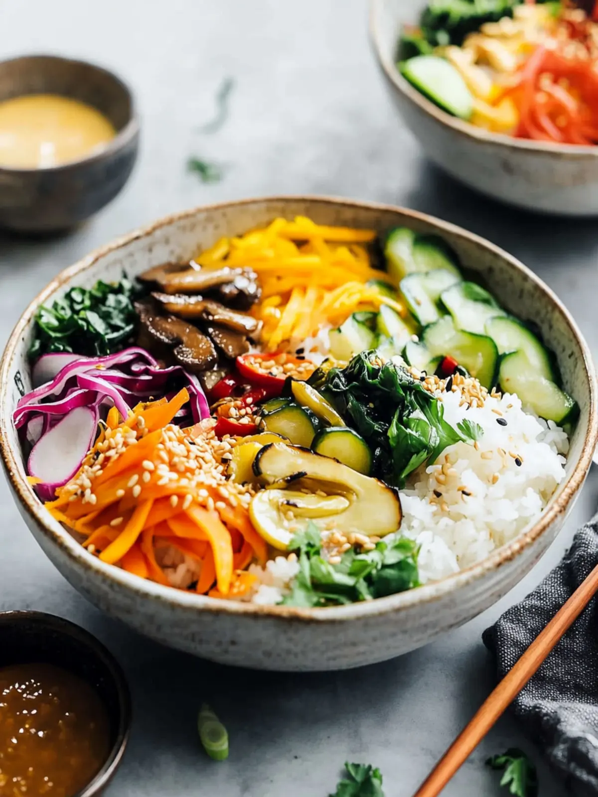 Healthy Vegan Bibimbap (Korean Rice Bowl)