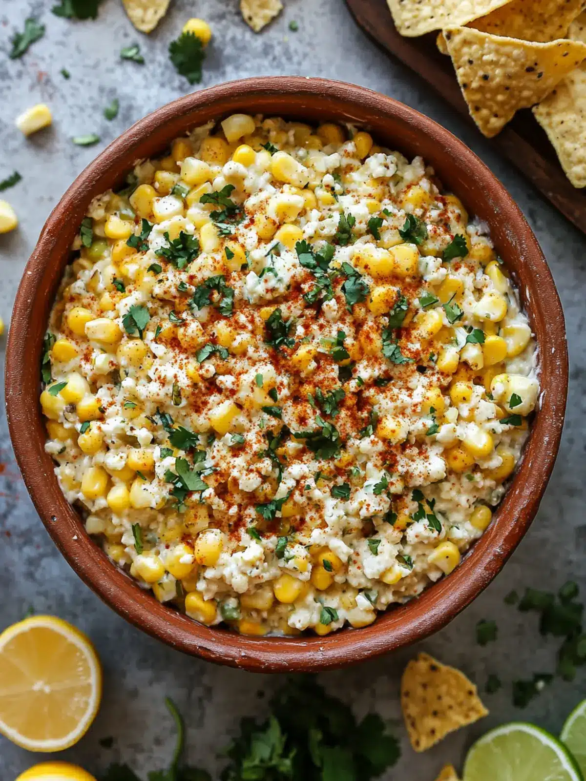 Easy Mexican Street Corn Dip