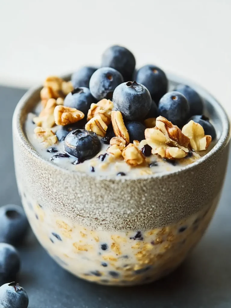 Recipe: Blueberry Walnut Overnight Oats