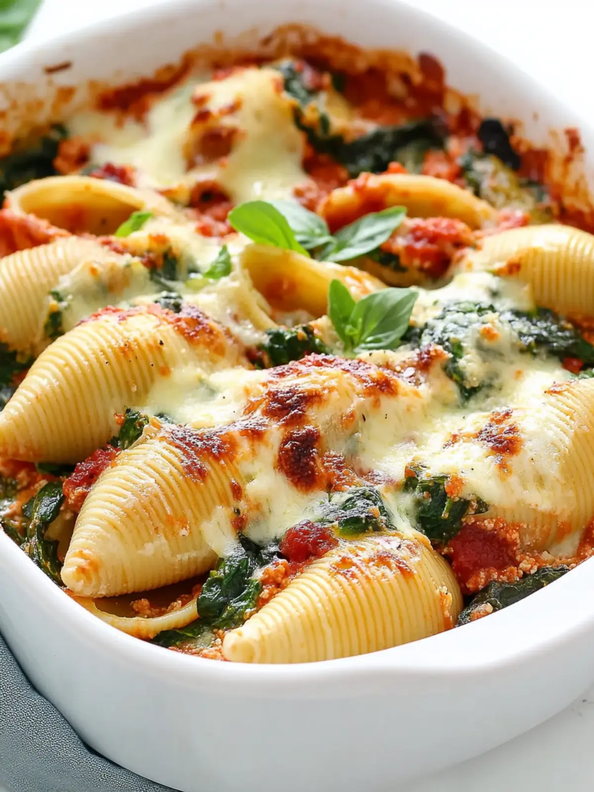 Spinach and Ricotta Stuffed Shells