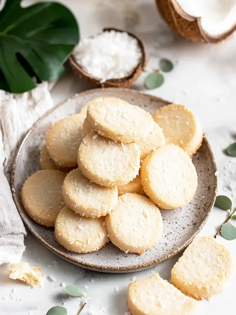 Coconut Shortbread Cookies
