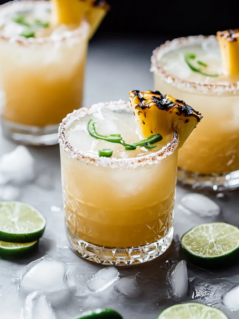 Grilled Pineapple Margarita Recipe (Spicy + Smoky)