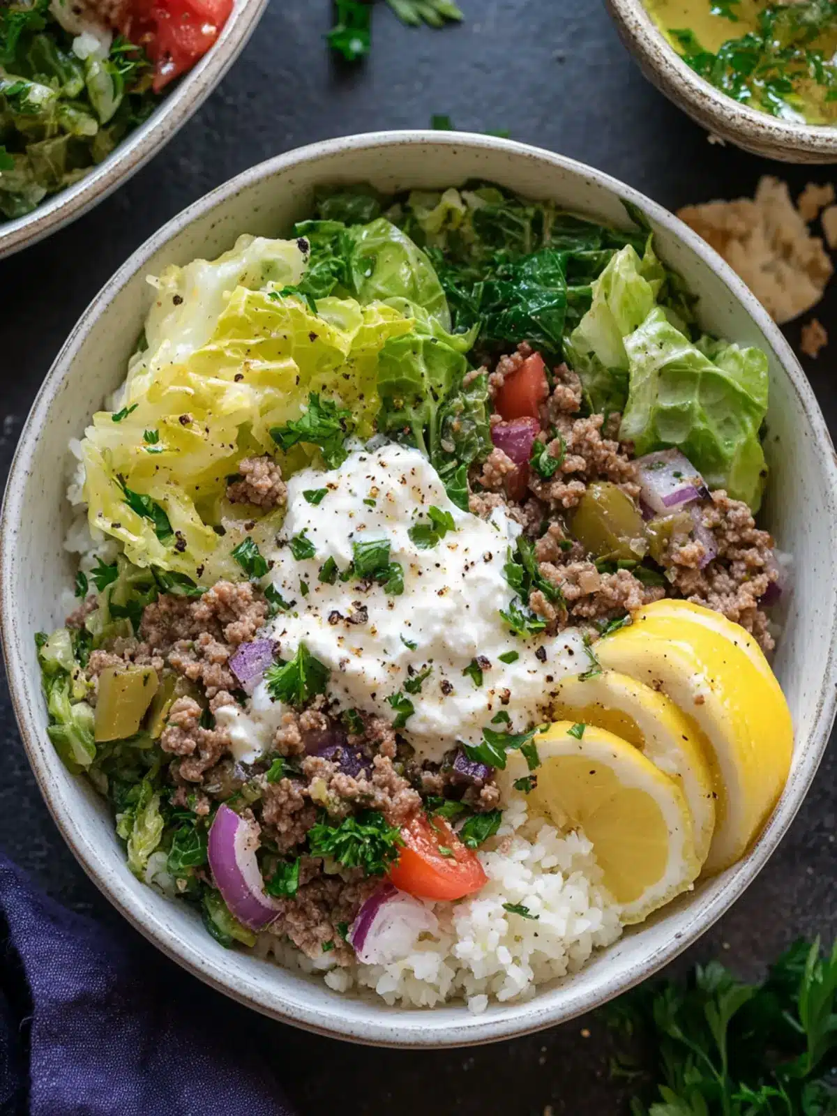 Greek Cabbage Roll Bowls