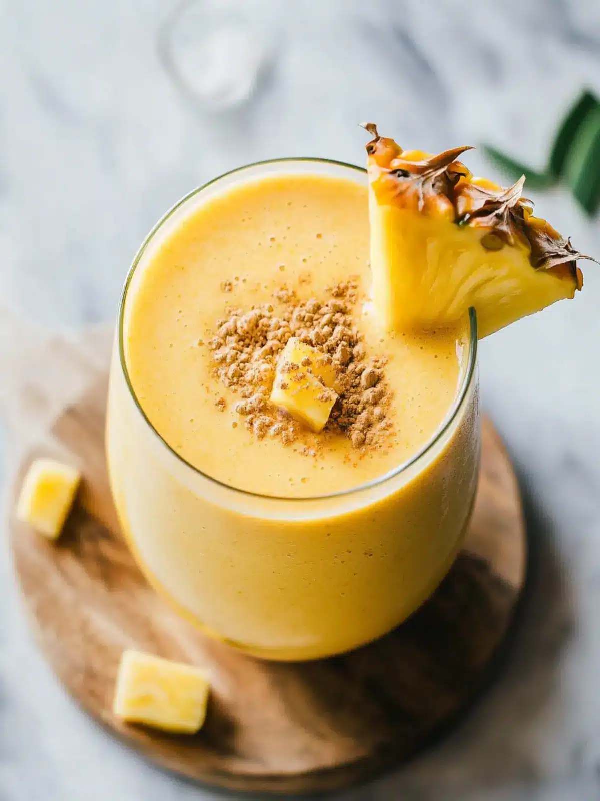 Golden Glow Pineapple Turmeric Smoothie