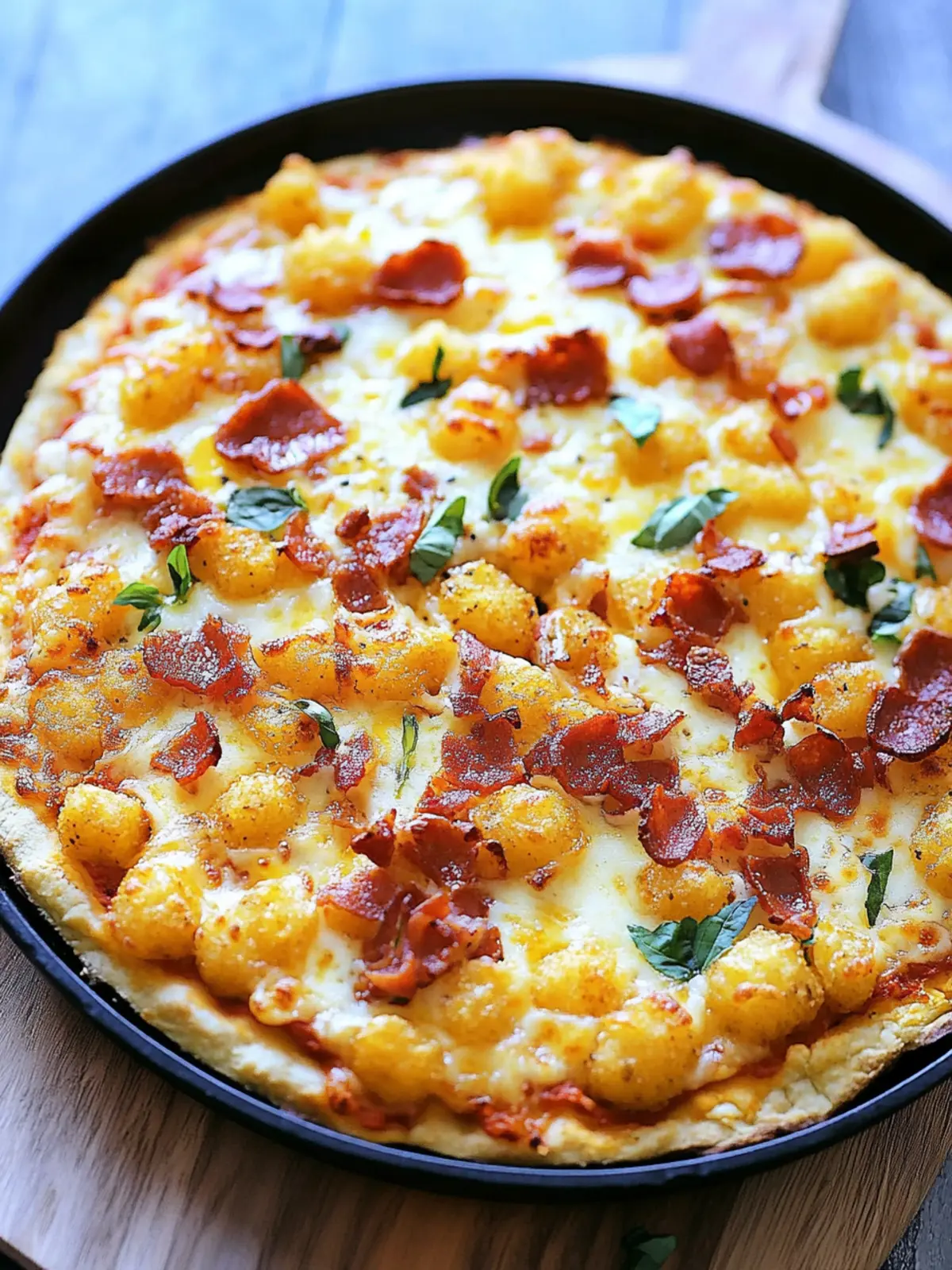Tater Tot Breakfast Pizza: Your New Weekend Family Favorite 3 Tater Tot Breakfast Pizza