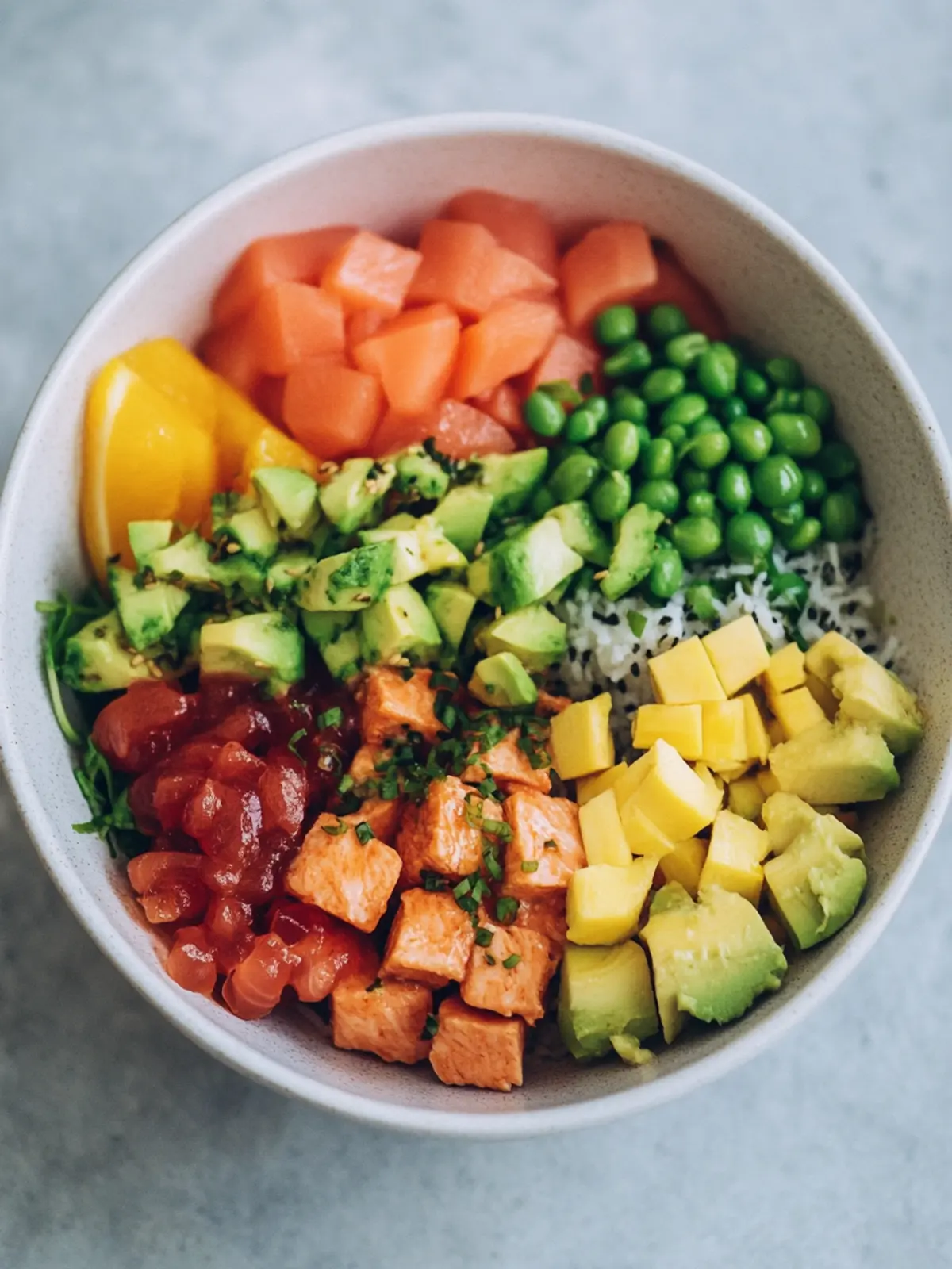 Protein packed poke Bowl
