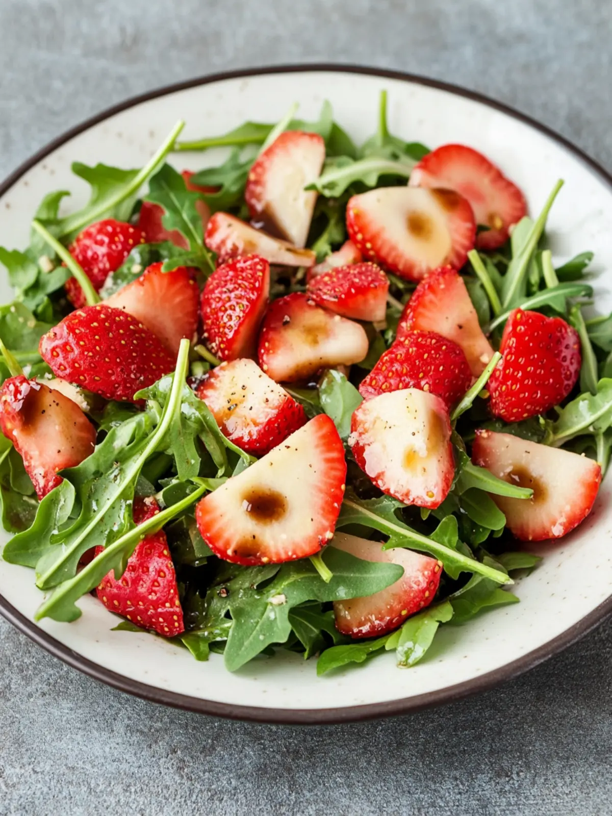 Arugula Strawberry Salad with Balsamic