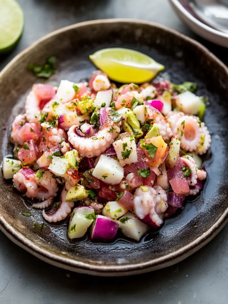 Easy Octopus Ceviche Recipe (Ceviche de Pulpo)