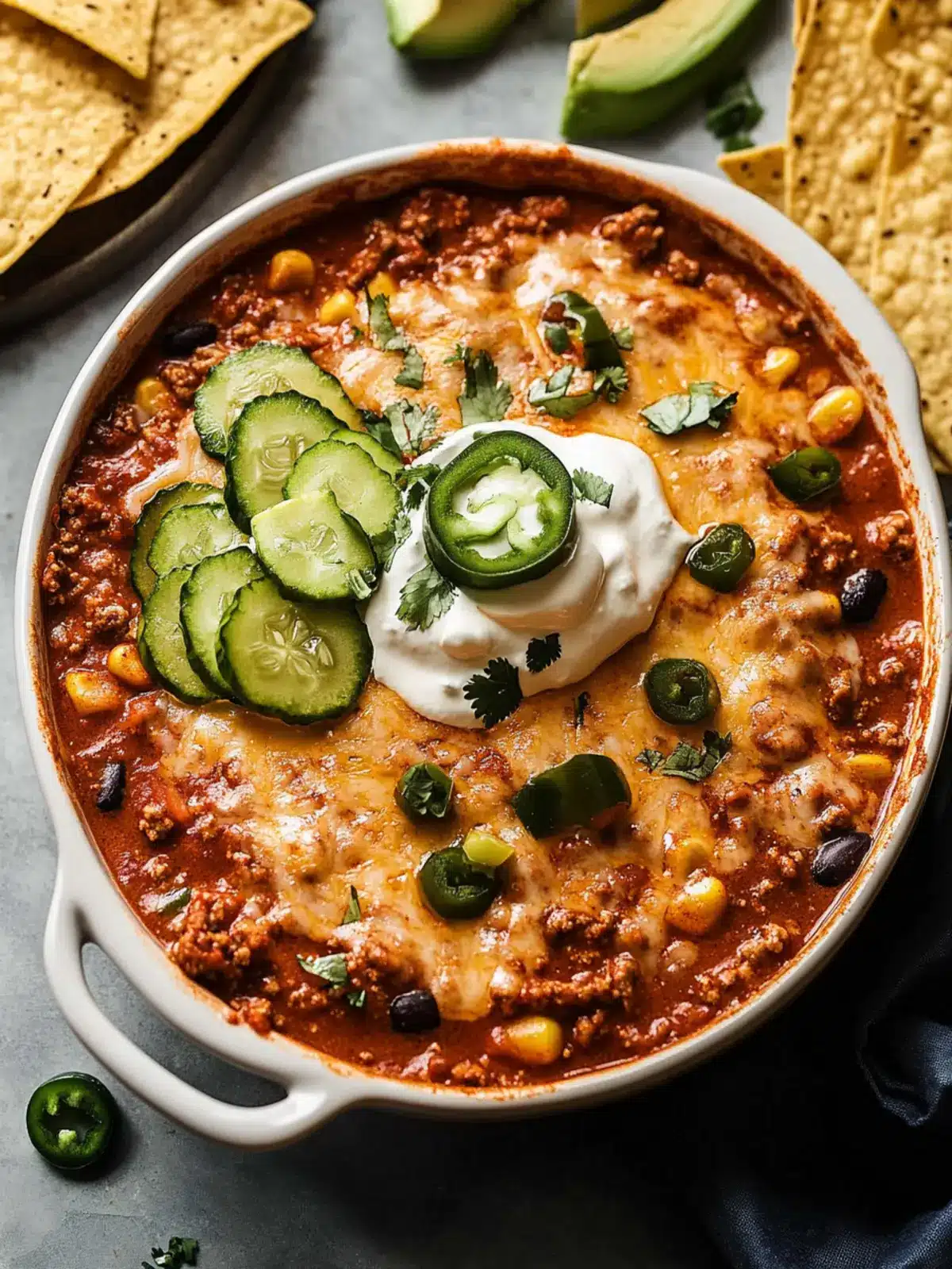 Beef Enchilada Dip