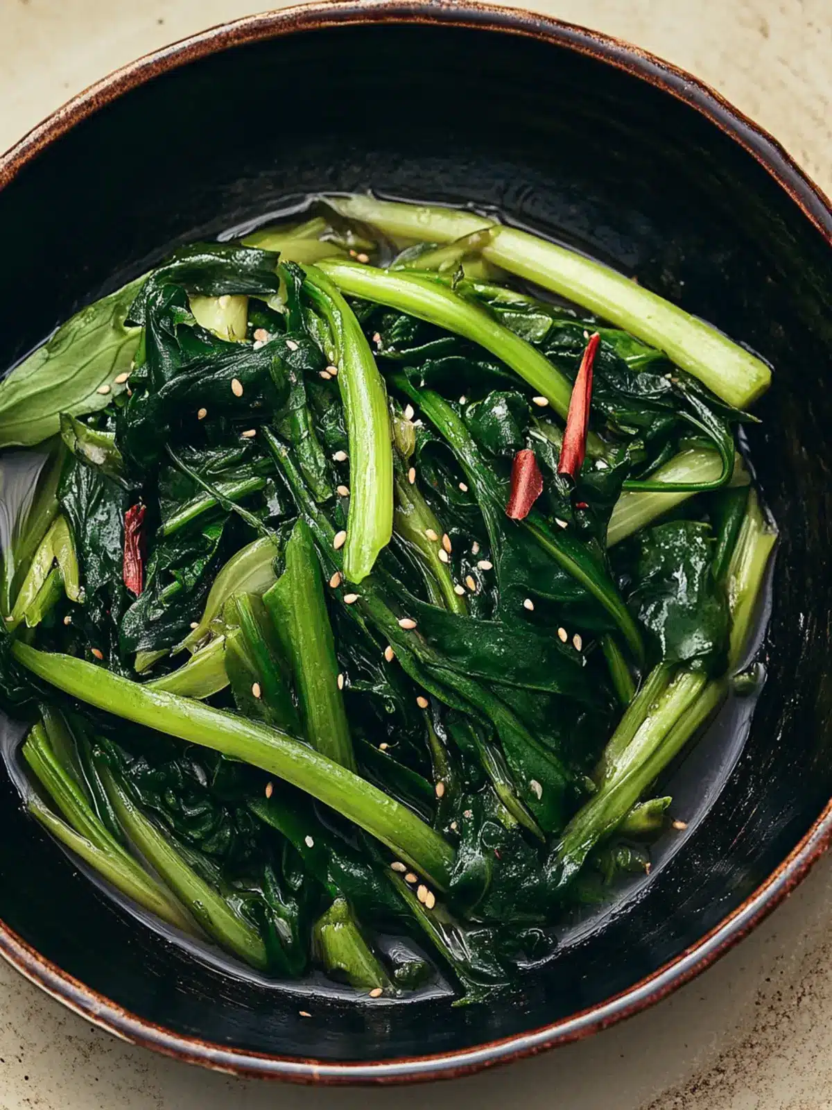 Stir-Fried Chinese Greens