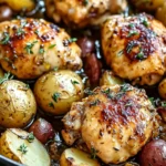 Savor One-Pan Honey Mustard Chicken and Potatoes Tonight!