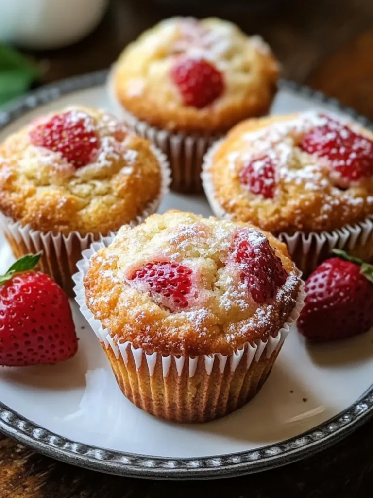 Italian Strawberry Muffins