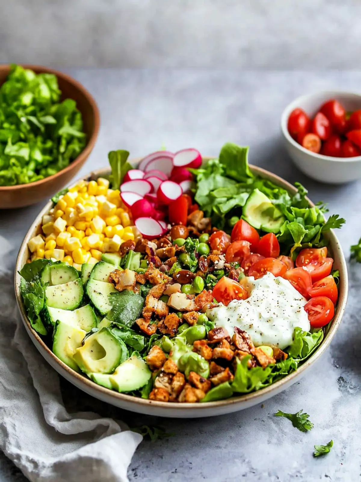 Easy Vegan Cobb Salad with Creamy Ranch You’ll Love 4 Easy Vegan Cobb Salad with Ranch Dressing