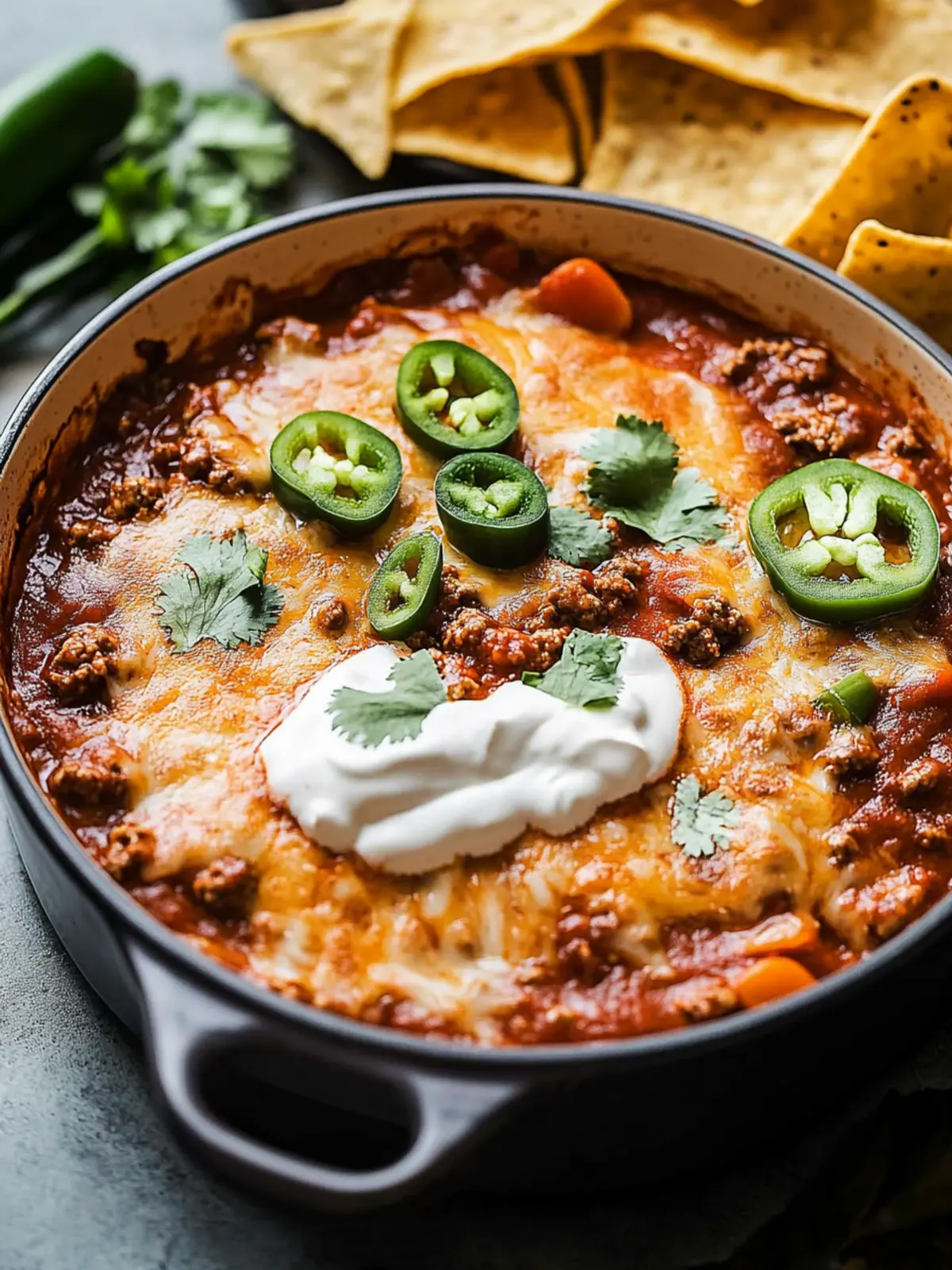Beef Enchilada Dip