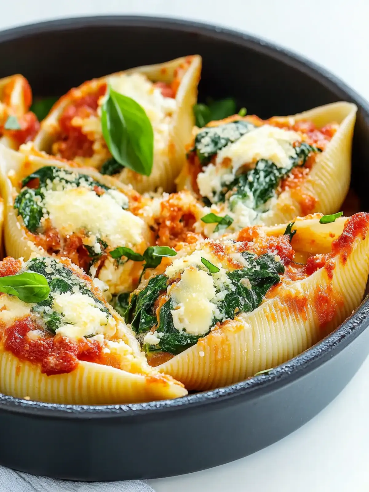 Spinach and Ricotta Stuffed Shells