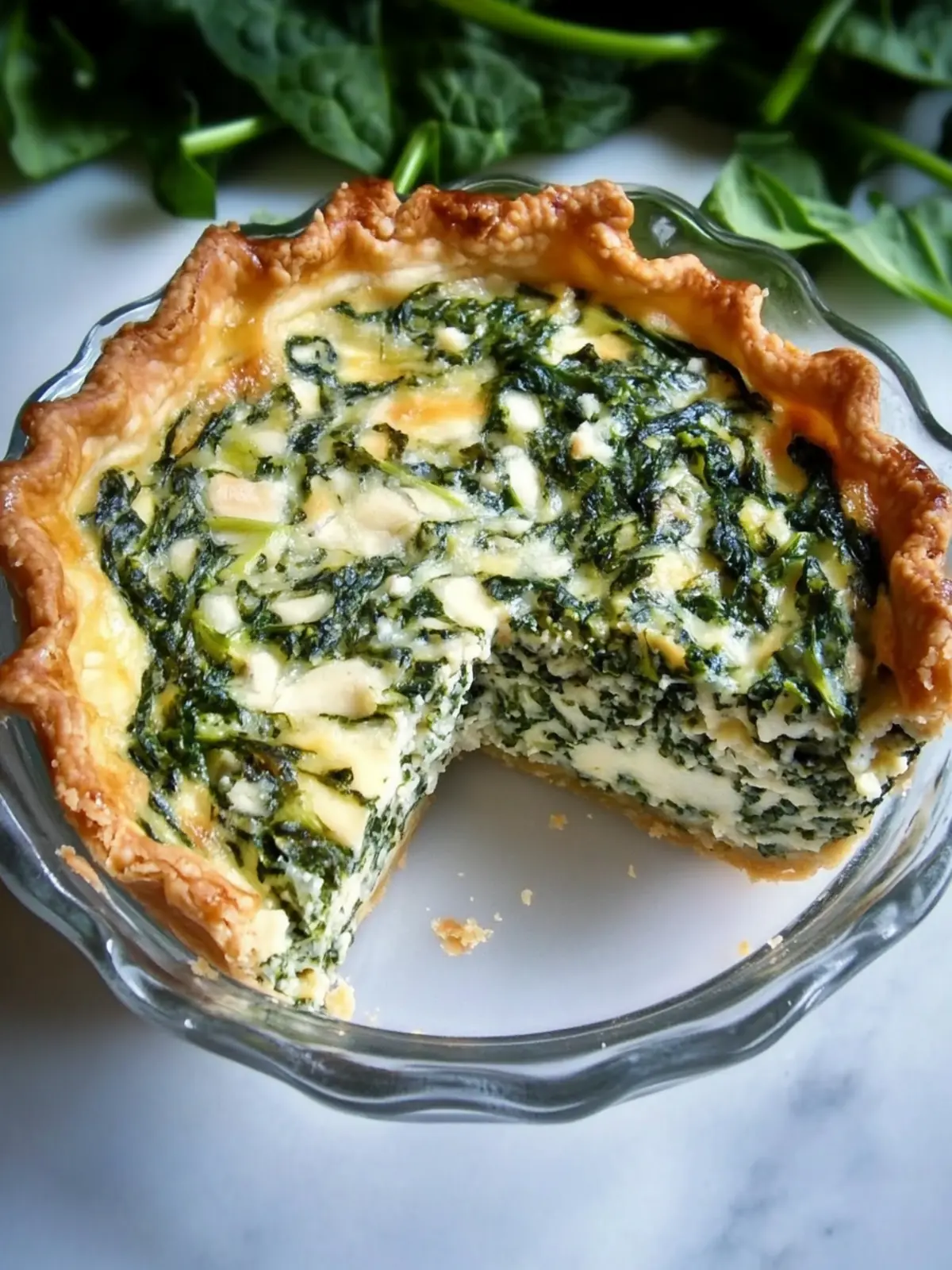 Spinach Matzah Quiche for Passover