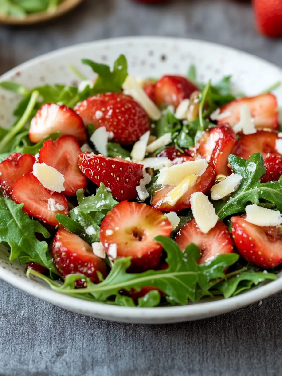 Arugula Strawberry Salad with Balsamic