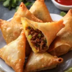 Spicy Ground Beef Samosas