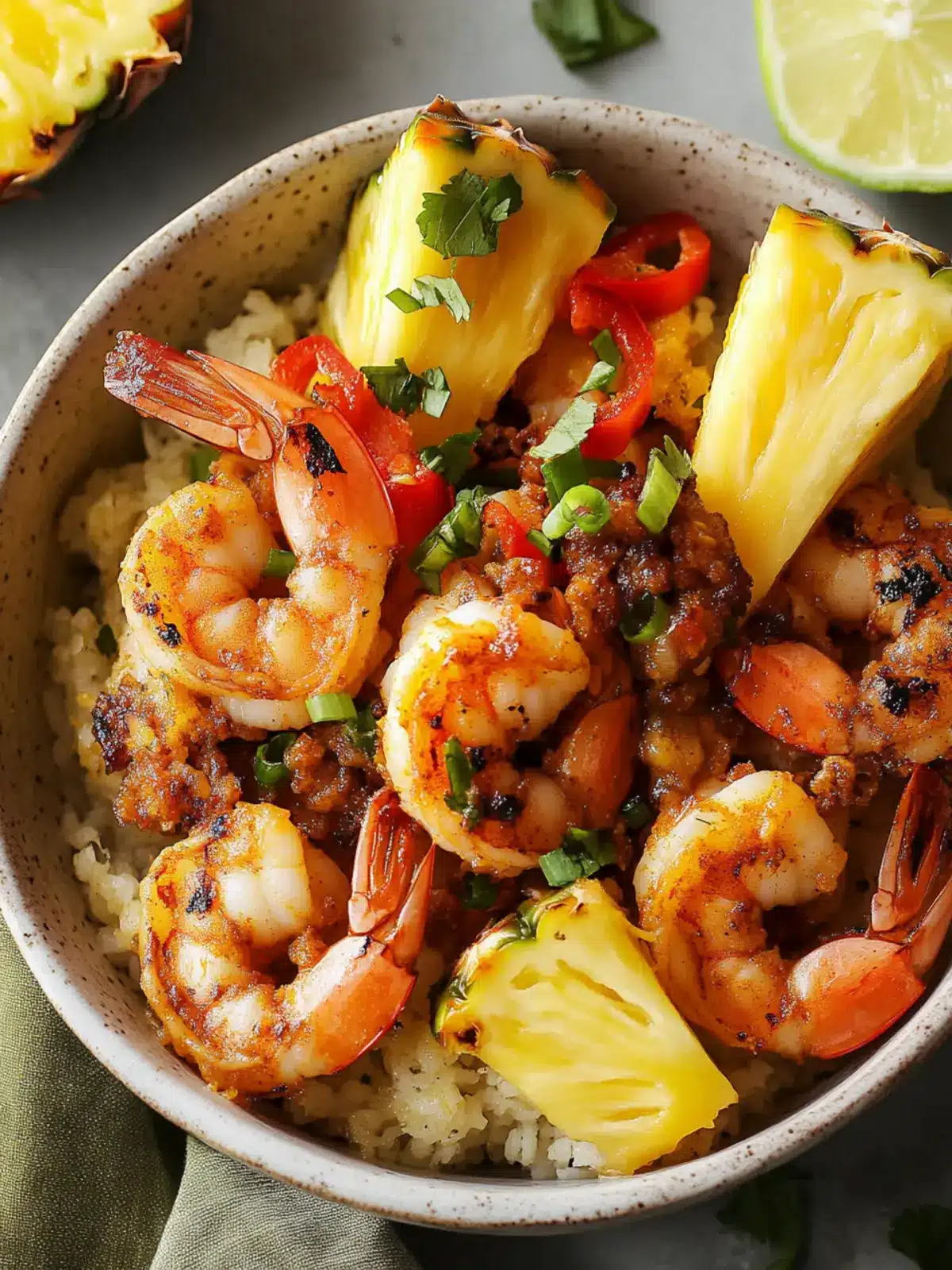 Jerk Shrimp & Pineapple Bowls