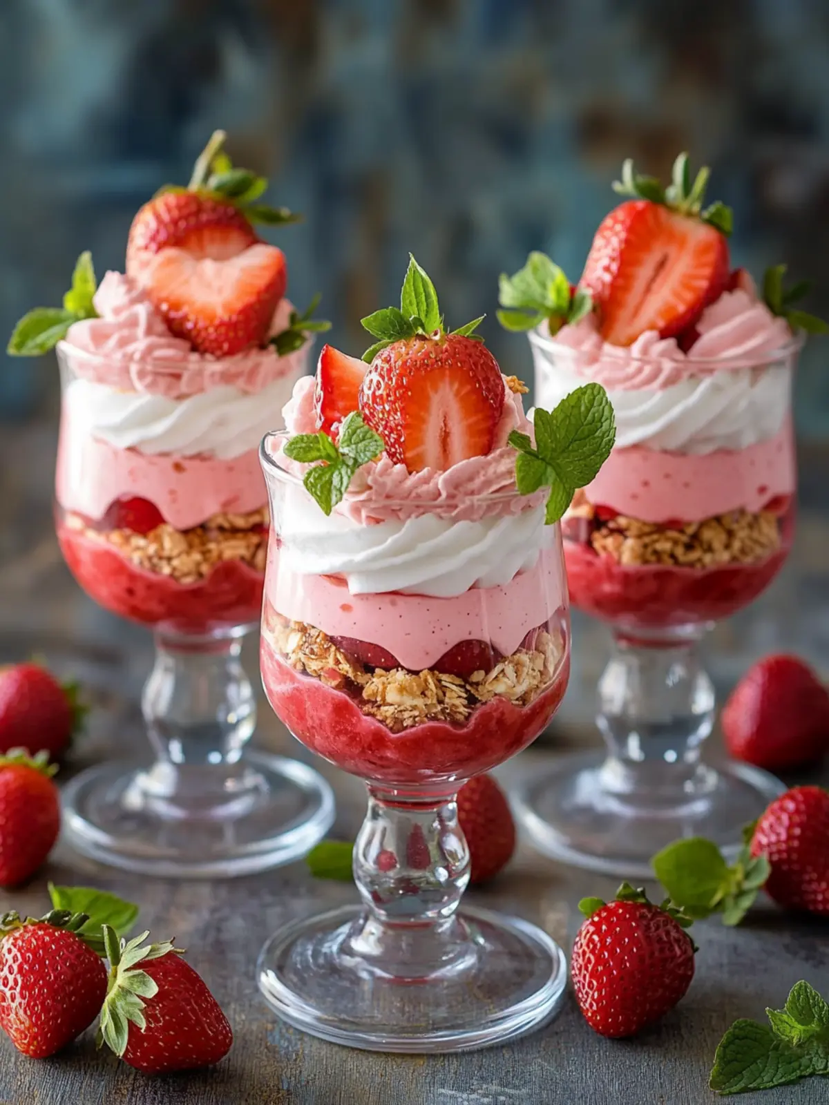 Delicious Strawberry Mousse Parfaits Recipe