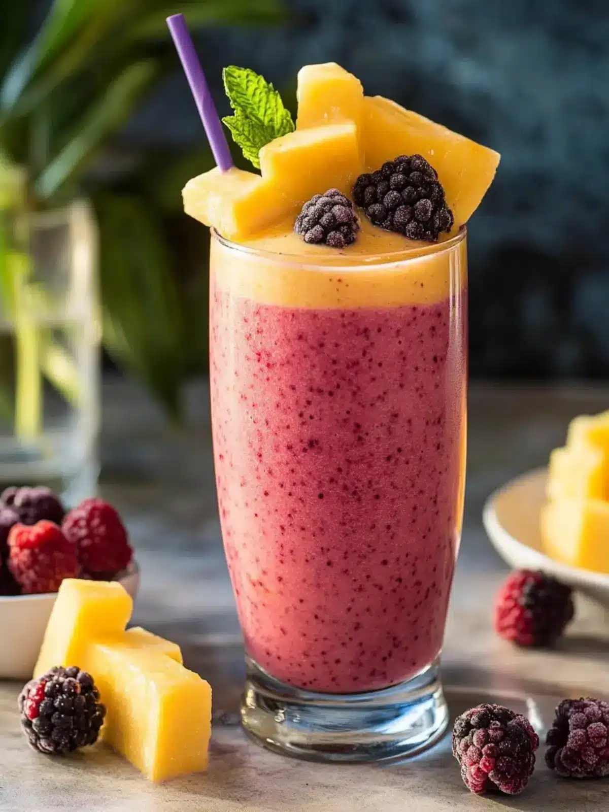 Tropical Hawaiian Berry Smoothie to Brighten Your Day 4 Hawaiian Berry Smoothie