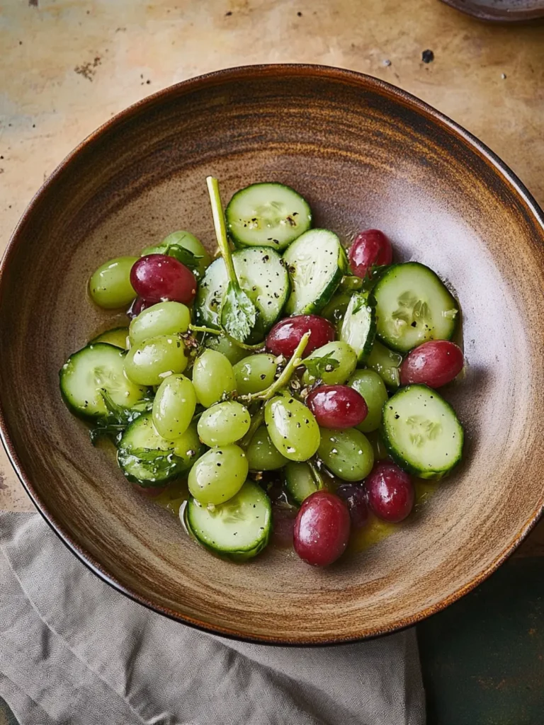 Dilled California Grape and Cucumber Salad