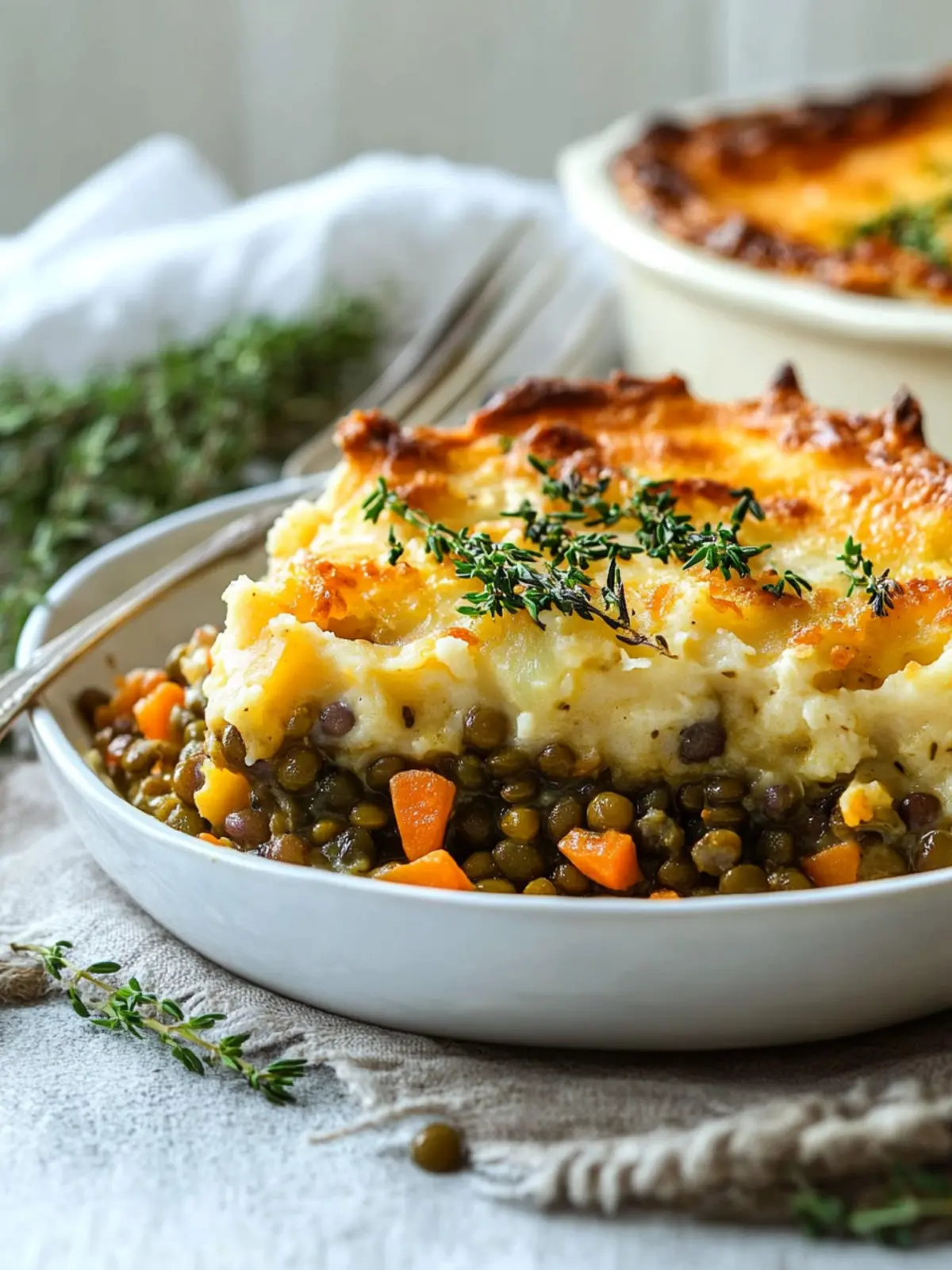 Hearty and Healthy Green Lentil Shepherd’s Pie
