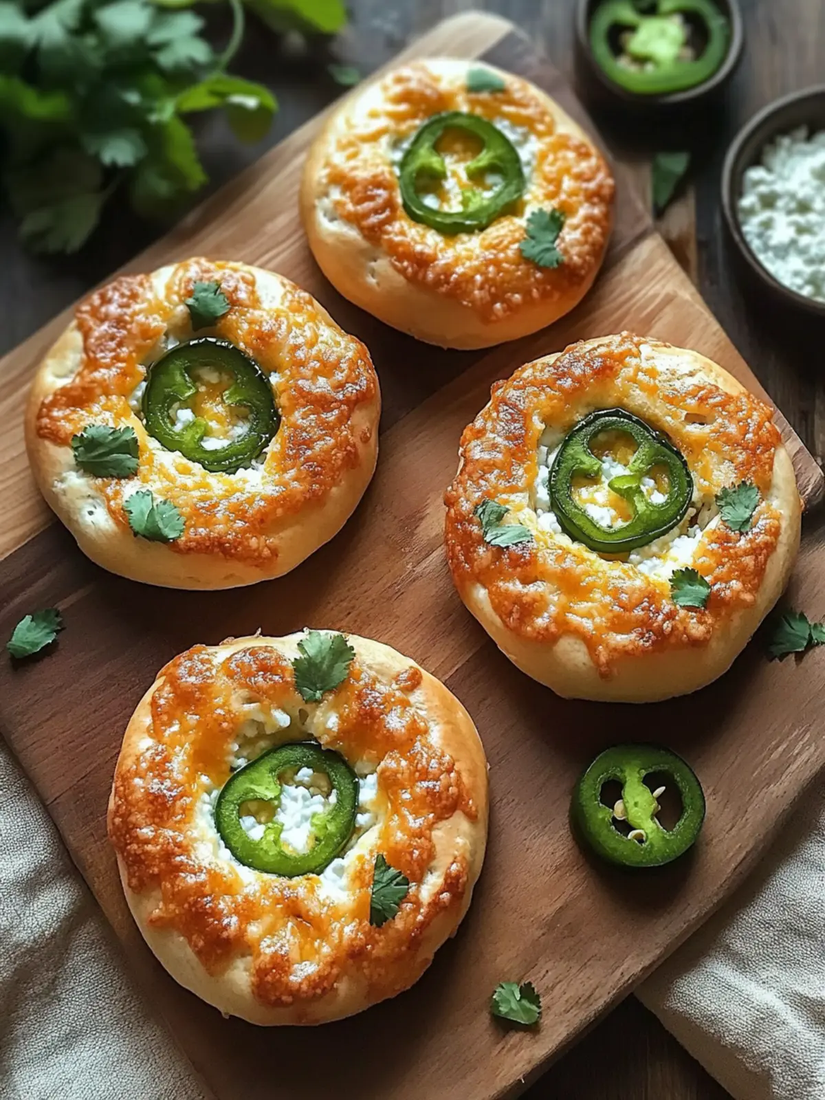 Baked Jalapeno Cheddar Protein Bagels With Cottage Cheese Bliss