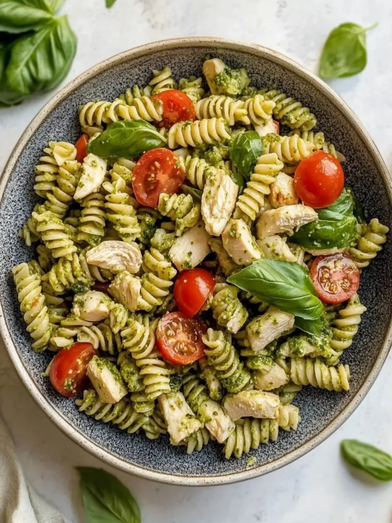 Chicken Pesto Pasta Salad