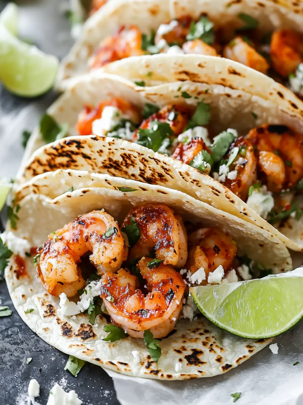 Chipotle Lime Shrimp Tacos with Chipotle Lime Sauce