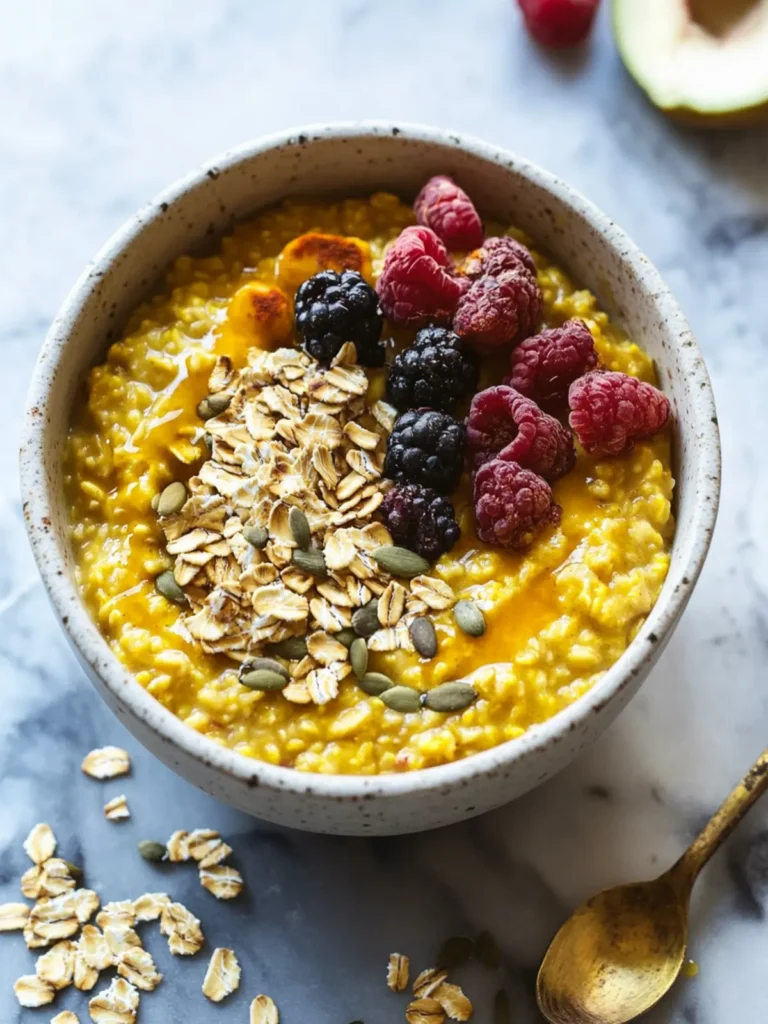 20-Minute Stovetop Golden Milk Oatmeal