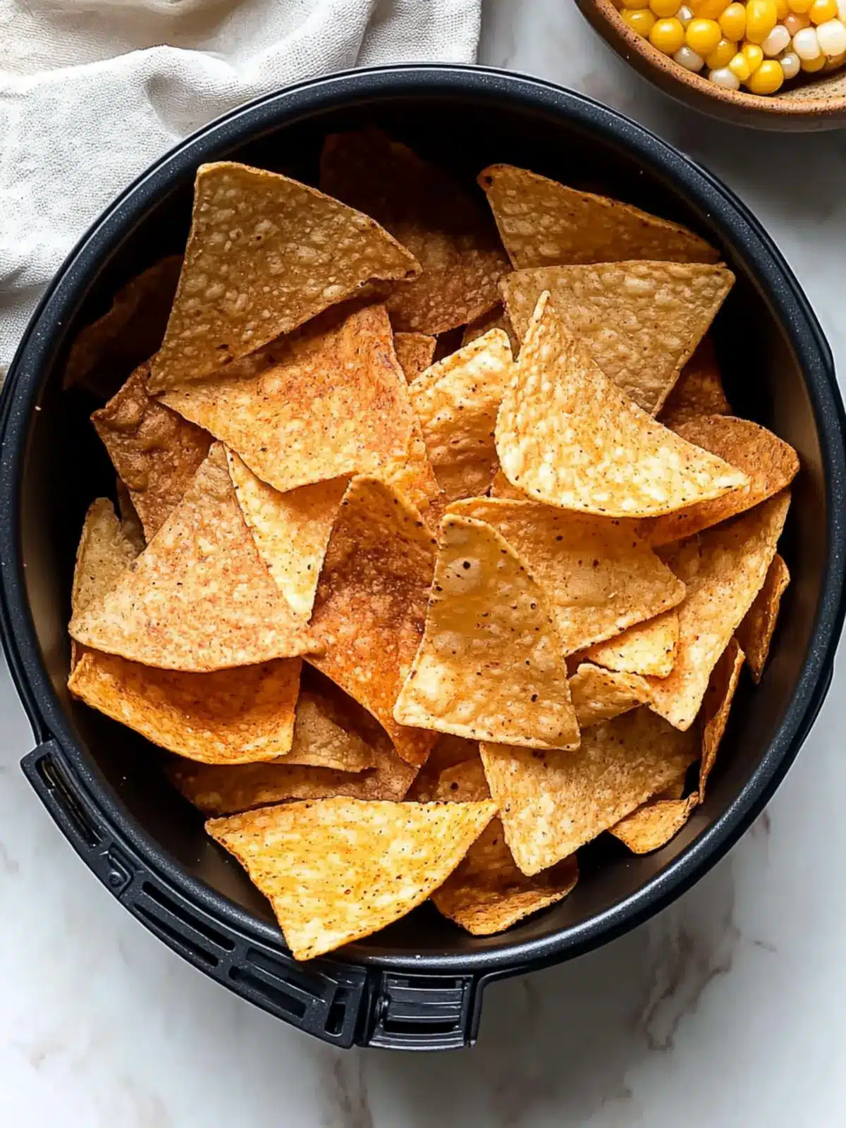 EASY Air Fryer Flour Tortilla Chips (or Corn!!!)
