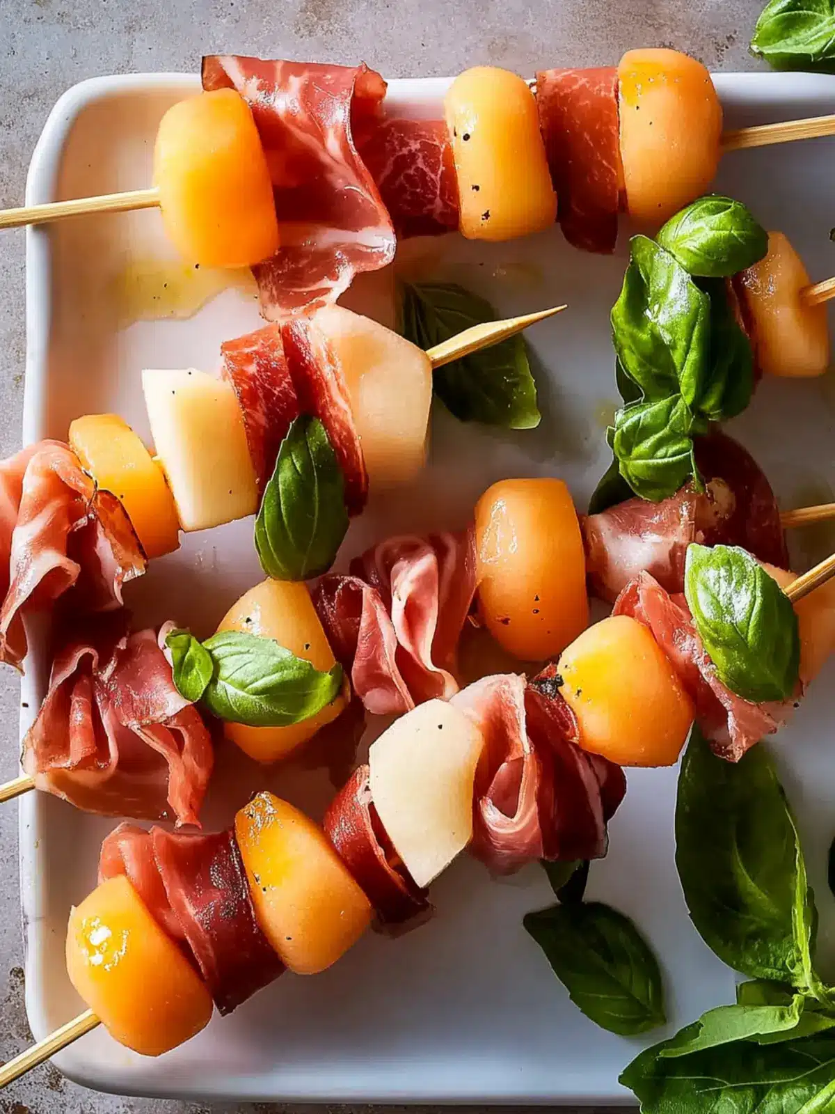 Melon Prosciutto Skewers