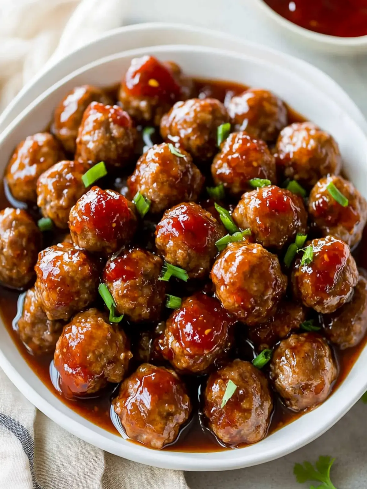 Slow Cooker Red Pepper Jelly Cocktail Meatballs