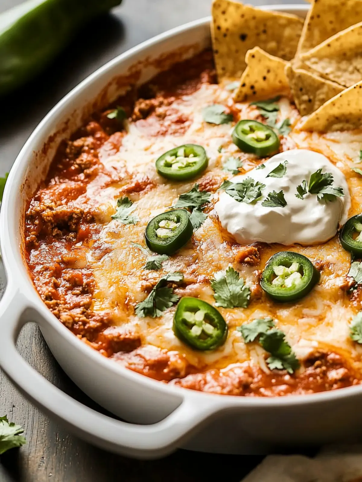 Beef Enchilada Dip
