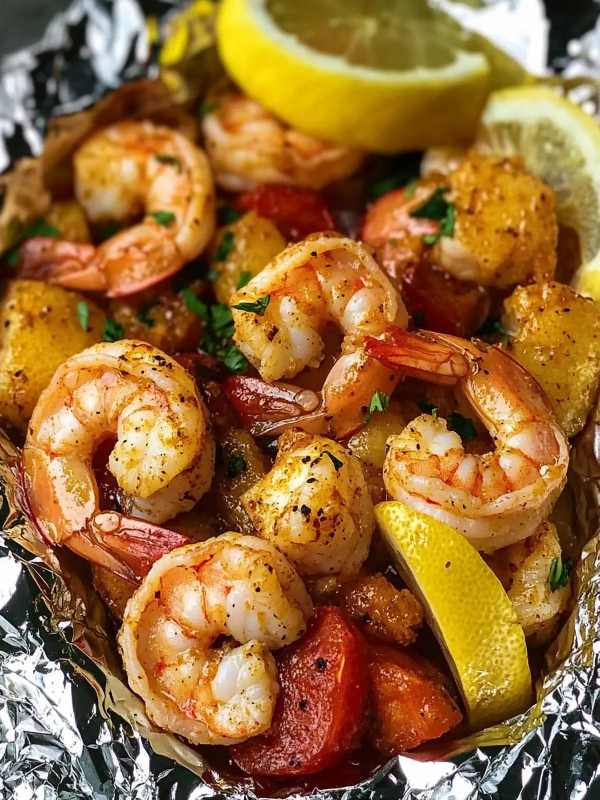 Cajun Shrimp Foil Packets
