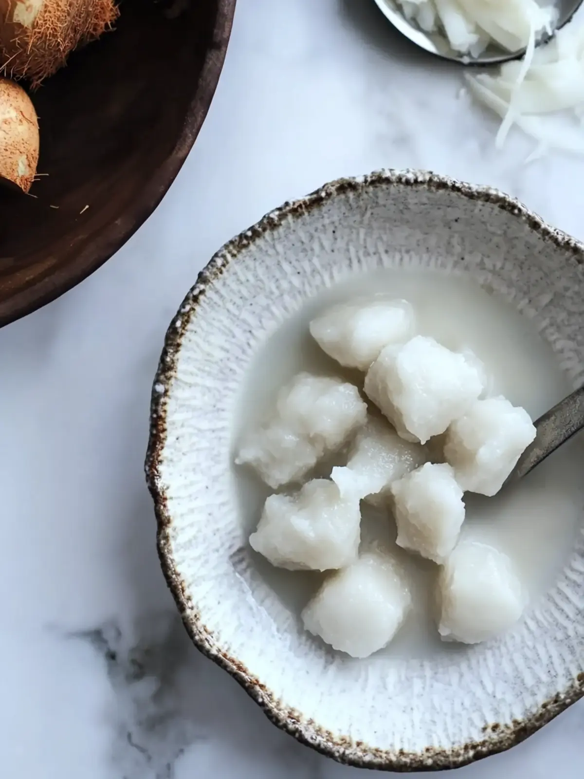 Boiled Taro With Coconut Milk