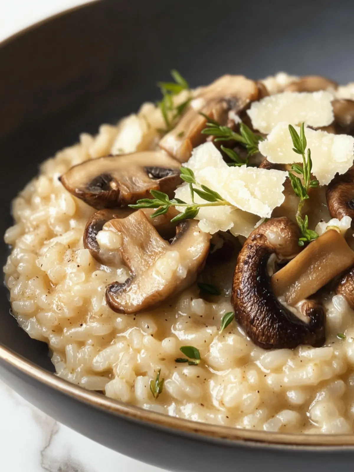 Homemade Italian Mushroom Risotto