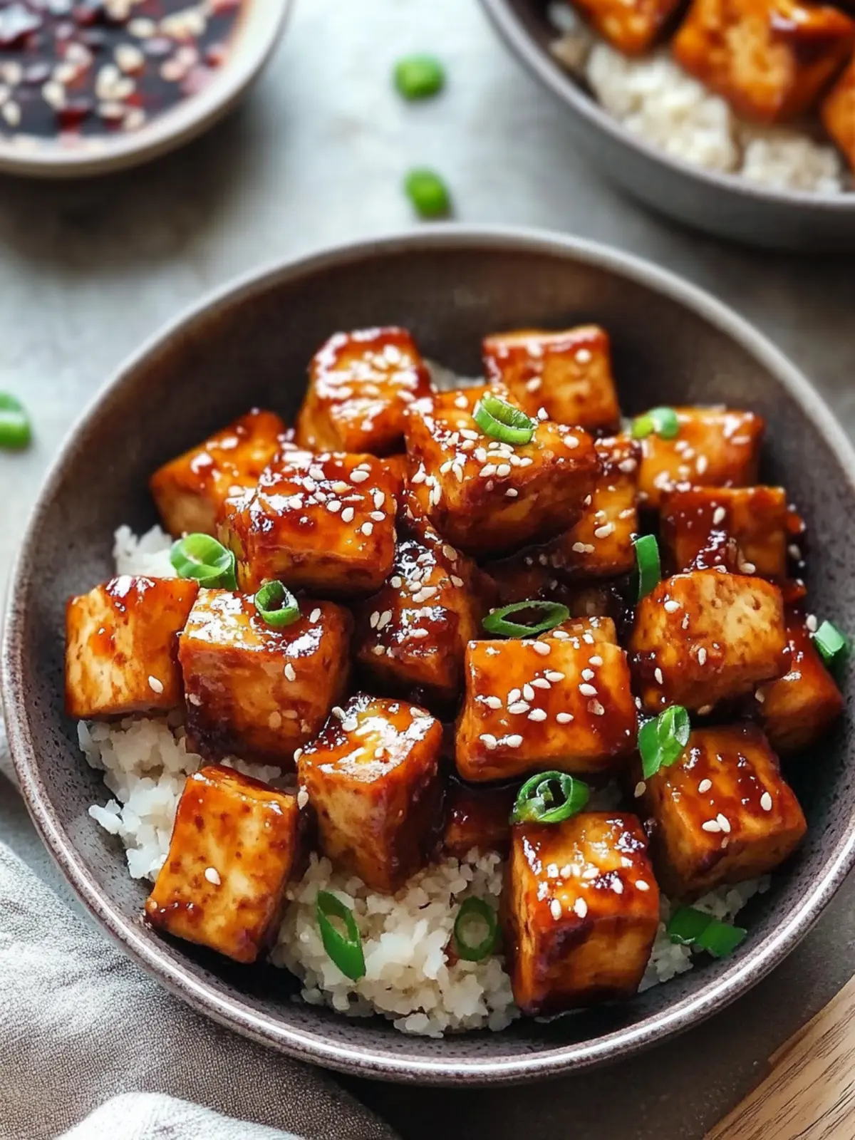 Sweet Chilli Garlic Tofu