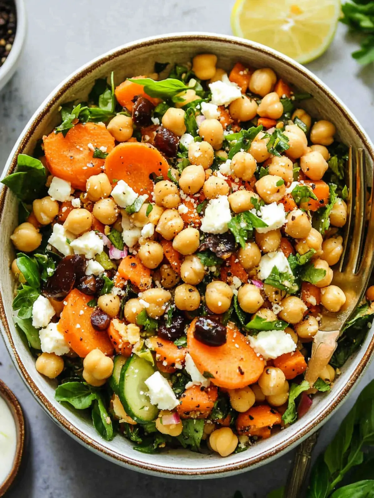 Moroccan Chickpea Carrot Salad